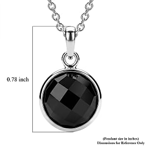 Briolitte Cut Lapis Lazuli 3.60 ctw Pendant in Sterling Silver with Stainless Steel Necklace (18 Inches)