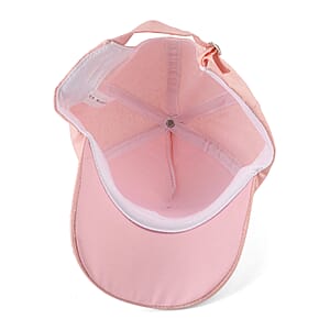 La Marey Gradient Tea Brown UV400 Sunglasses and Pink Color Resin Crystal Hat