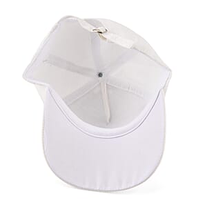 La Marey Zebra Print UV400 Sunglasses and Silver Color Resin Crystal Hat