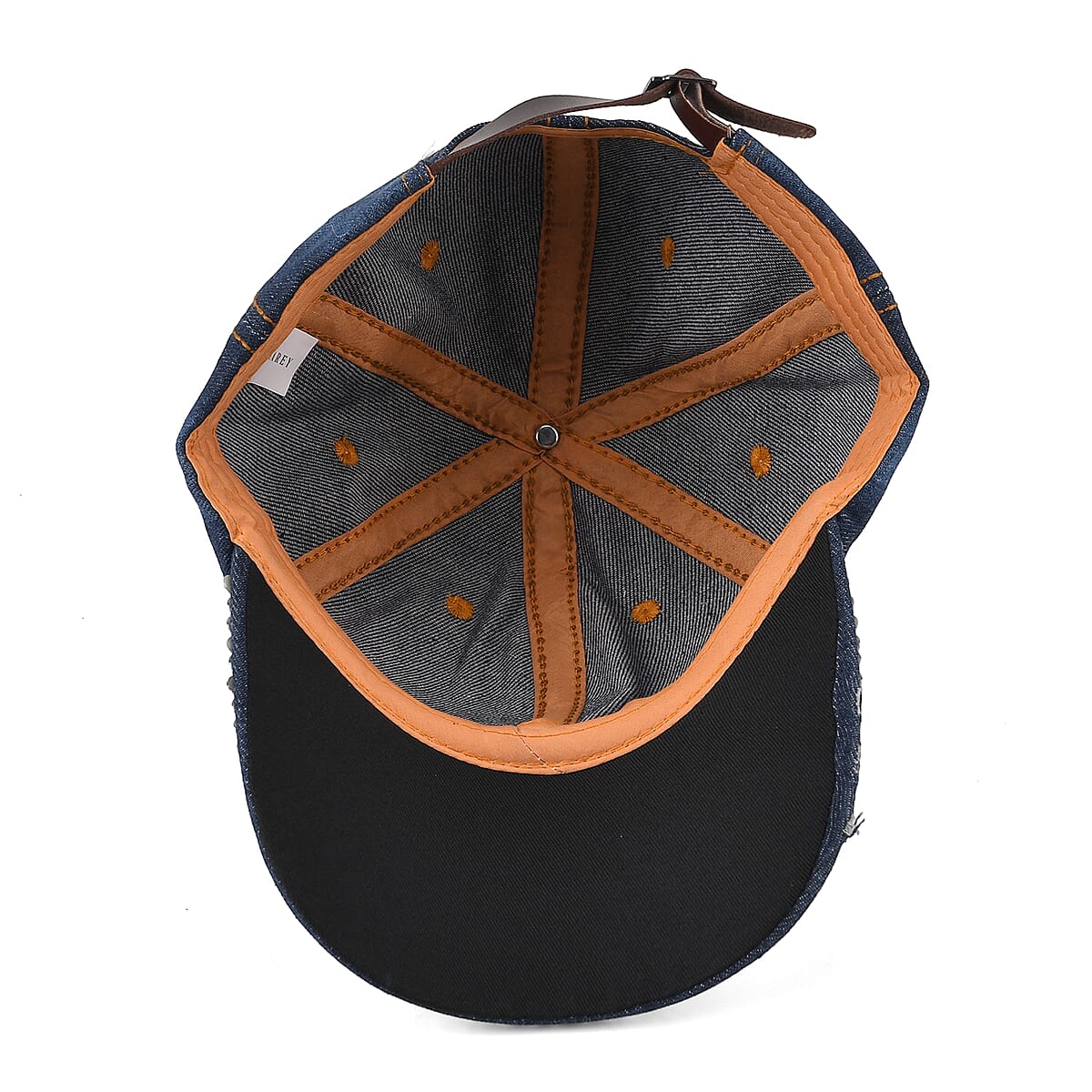 La Marey Gradient Black Gray UV400 Sunglasses and Butterfly Design Resin Crystal Hat image number 3