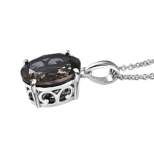 Luxoro Premium Catalina Iolite 2.90 ctw Pendant Necklace in 10K White Gold 20 Inches