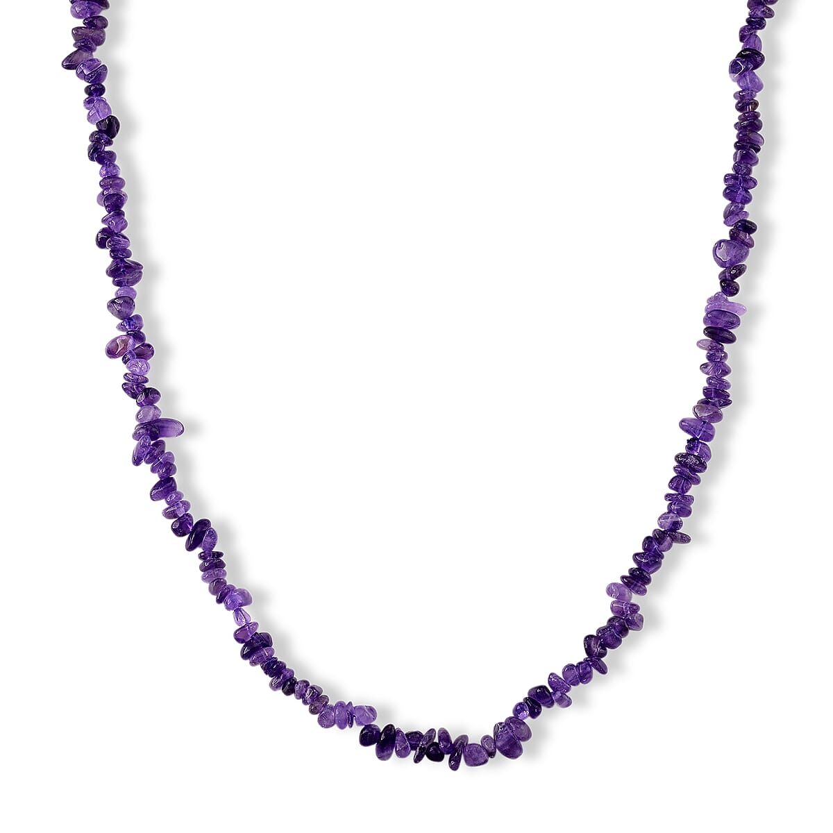 Multi Gemstone 1350.00 ctw Stretch Bracelet and Chips Necklace 32 Inches in Stainless Steel image number 6