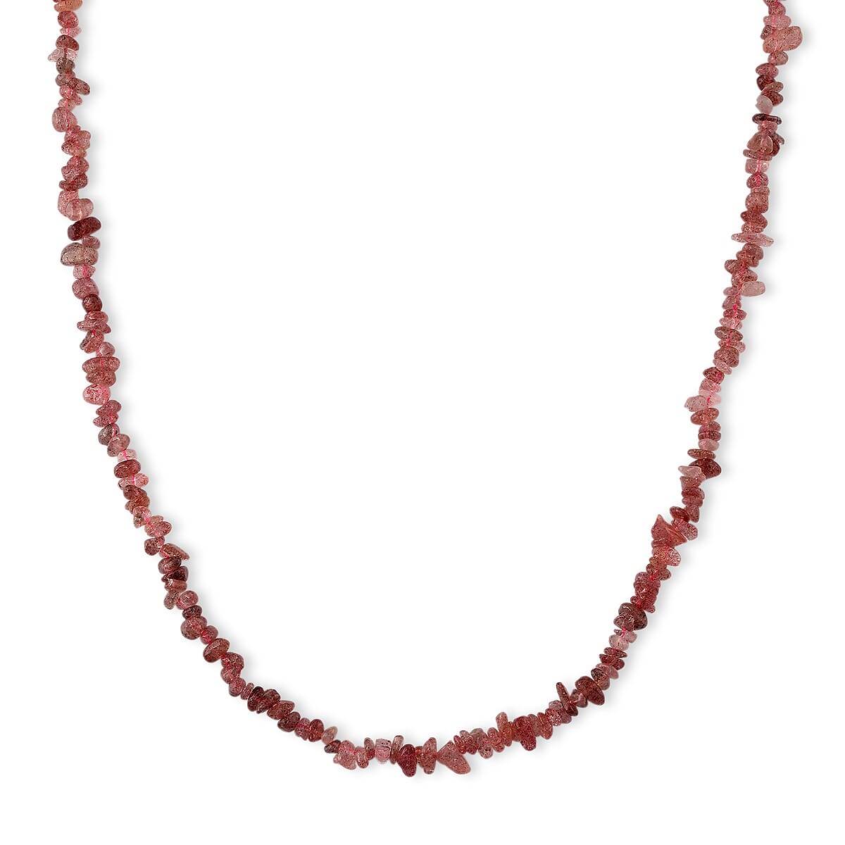 Multi Gemstone 1350.00 ctw Stretch Bracelet and Chips Necklace in Stainless Steel image number 2