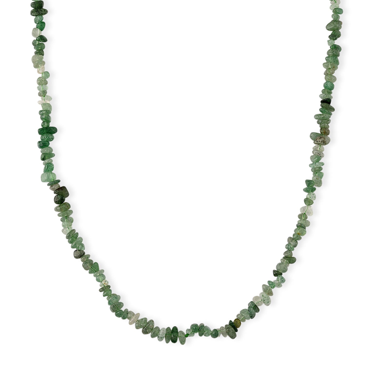 Cacoxenite, Strawberry and Green Kiwi Quartz 1350.00 ctw Stretch Bracelet and Chips Necklace in Stainless Steel