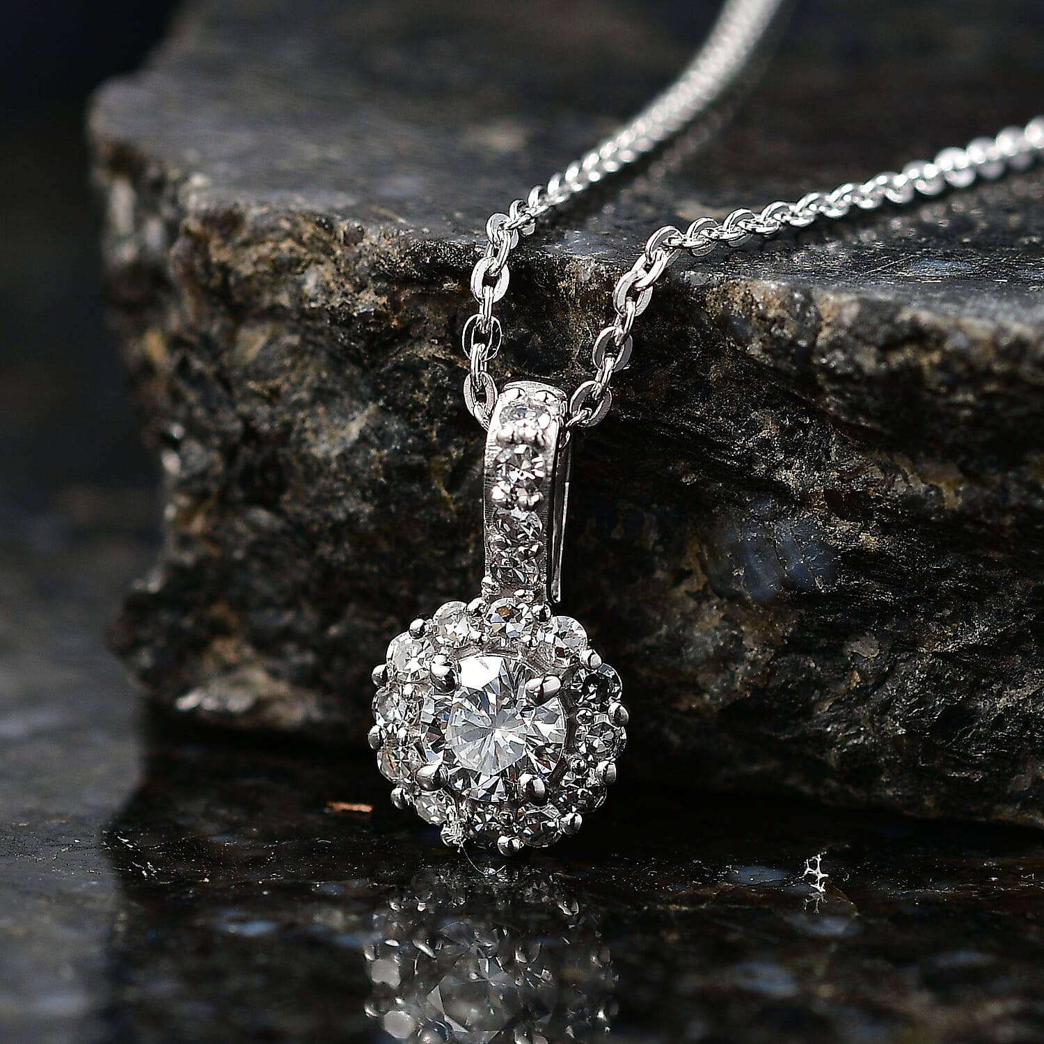 Rhodium Over Sterling Silver - Product card gallery slide 2 (9450089021695)