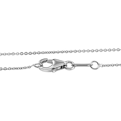 D'Joy Premium Niassa Ruby (FF) and Moissanite 9.70 ctw Pendant Necklace (20 Inches) in Rhodium Over Sterling Silver