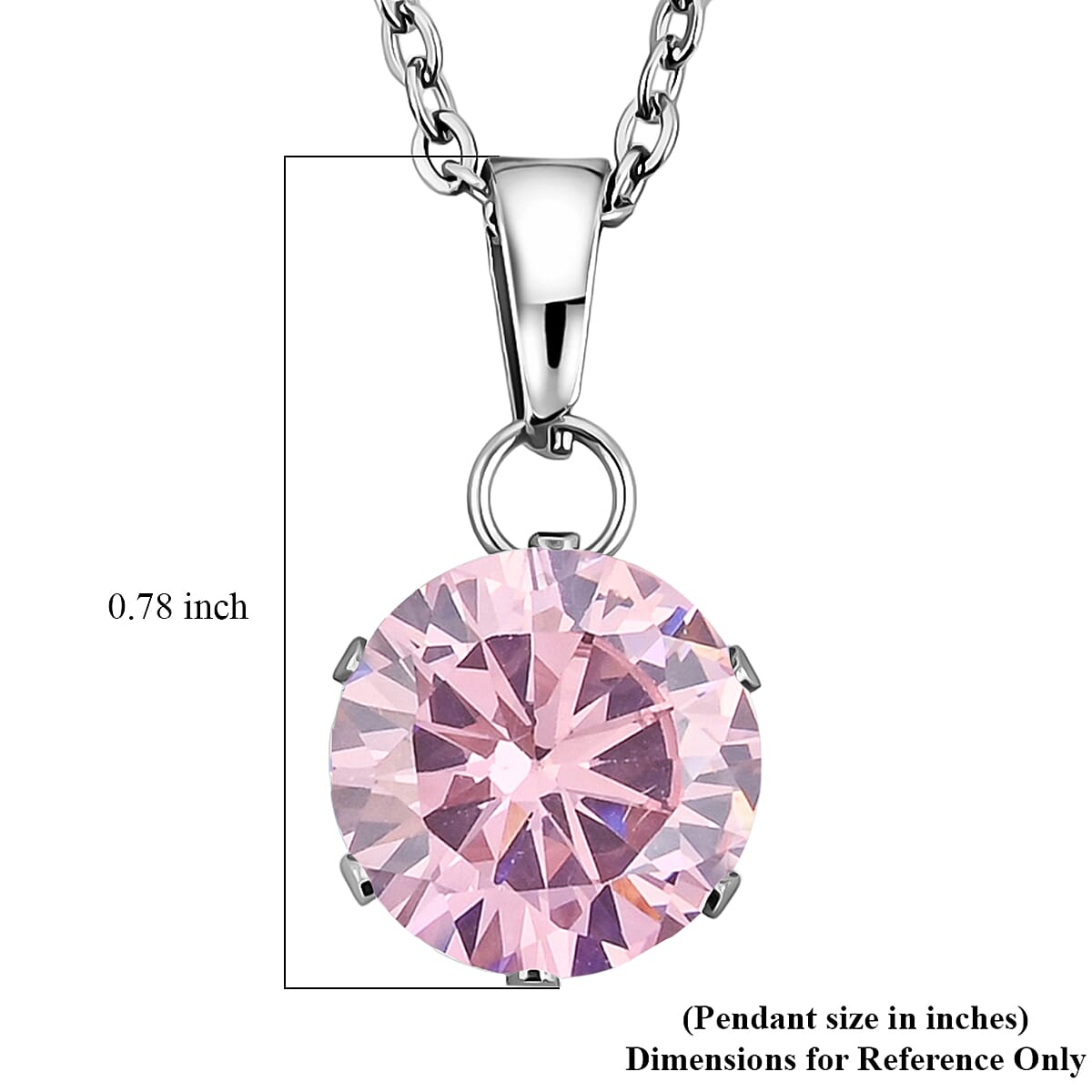 2 Piece Set - Pink Austrian Crystal Earrings and Pendant Necklace 18 Inches in Stainless Steel 8.00 ctw image number 3