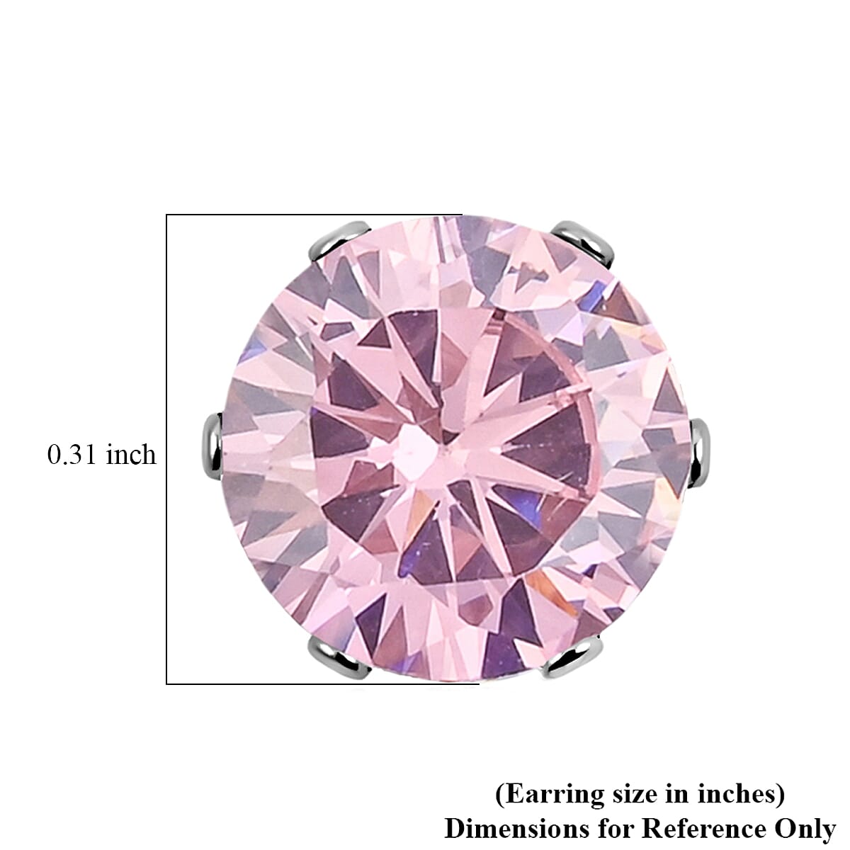 2 Piece Set - Pink Austrian Crystal Earrings and Pendant Necklace 18 Inches in Stainless Steel 8.00 ctw image number 6