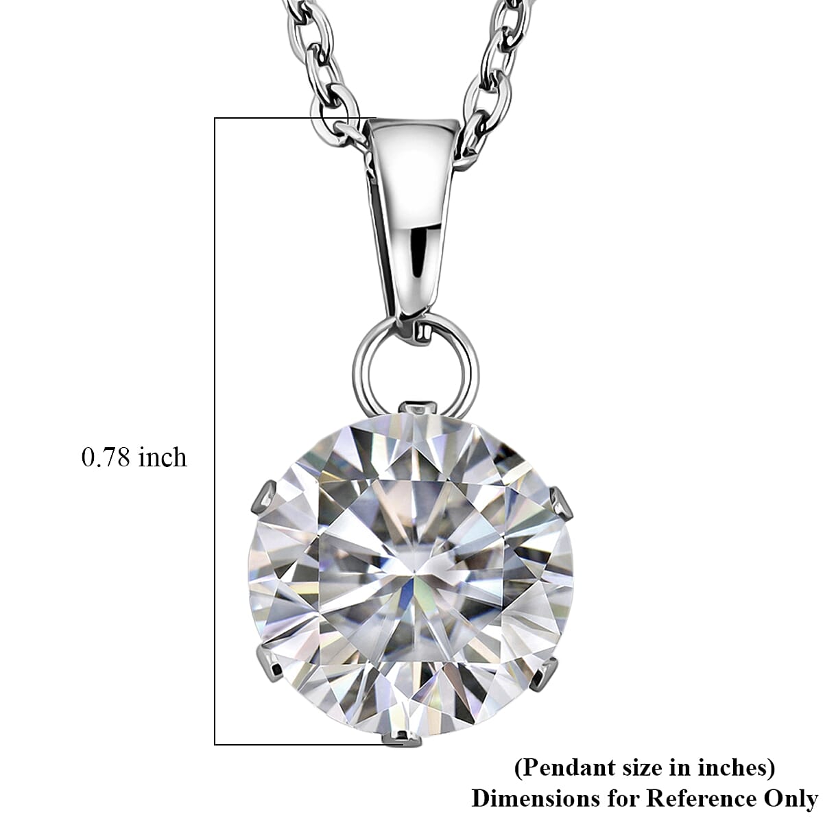 2 Piece Set - Austrian Crystal Solitaire Earrings and Pendant Necklace 18 Inches in Stainless Steel image number 3