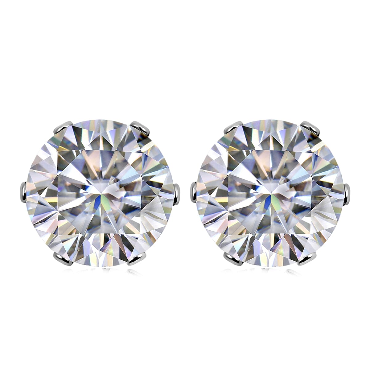 2 Piece Set - Austrian Crystal Solitaire Earrings and Pendant Necklace 18 Inches in Stainless Steel