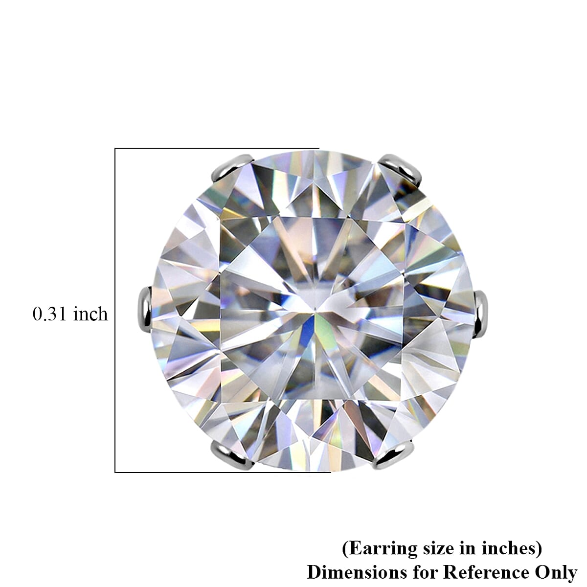 2 Piece Set - Austrian Crystal Solitaire Earrings and Pendant Necklace 18 Inches in Stainless Steel
