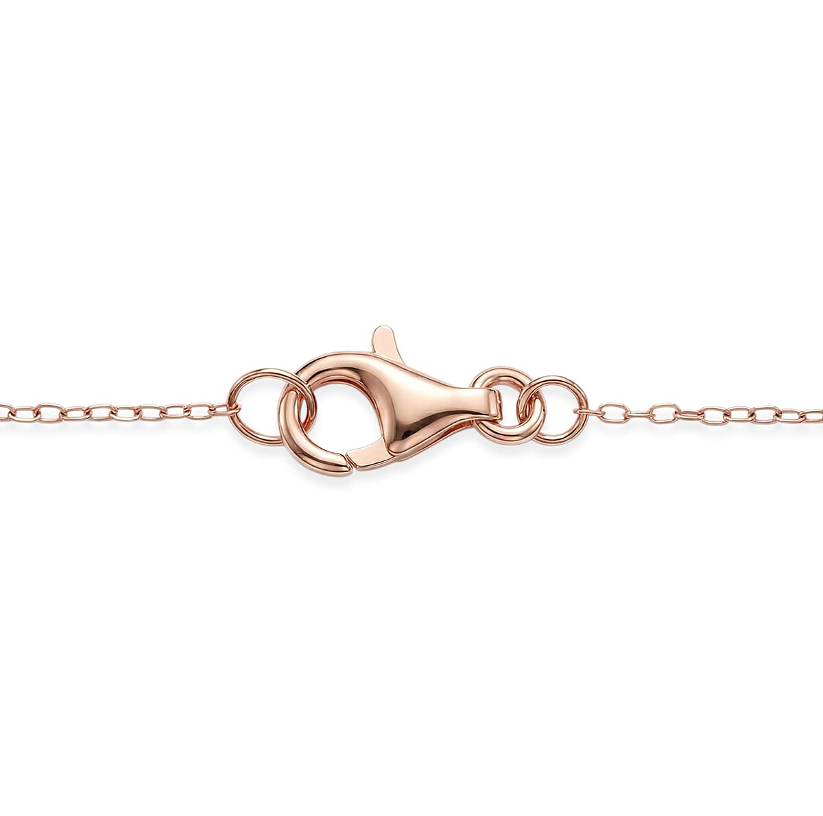 D'Joy AAAA Patroke Kunzite and Moissanite 5.25 ctw Blush of Love Pendant Necklace in 18K Vermeil Rose Gold Over Sterling Silver 20 Inches