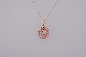 D'Joy AAAA Patroke Kunzite and Multi Gemstone 3.25 ctw Pendant Necklace in 18K Vermeil Rose Gold Over Sterling Silver 20 Inches 
