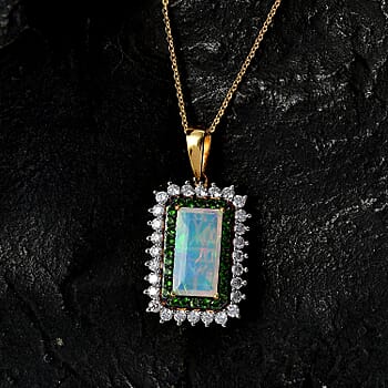 Ethiopian Welo Opal & Chrome Diopside - Product card gallery slide 2 (10176736264505)