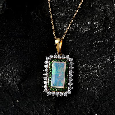 Ethiopian Welo Opal & Chrome Diopside - Product card gallery slide 2 (10176736264505)