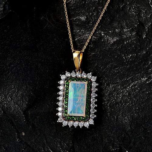 Ethiopian Welo Opal & Chrome Diopside - Product card gallery slide 2 (10176736264505)