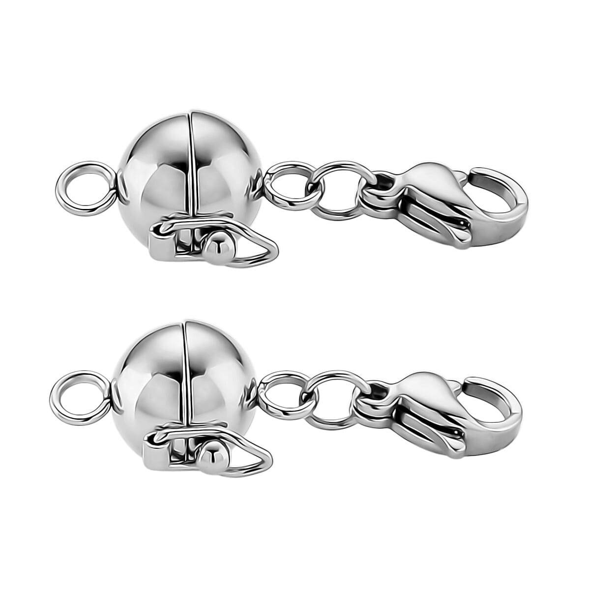 Magnetic Lock in Rhodium Over Pure White Stainless Steel image number 2