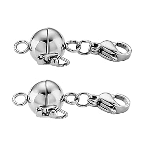 Magnetic Lock in Rhodium Over Pure White Stainless Steel