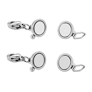 Magnetic Lock in Rhodium Over Pure White Stainless Steel