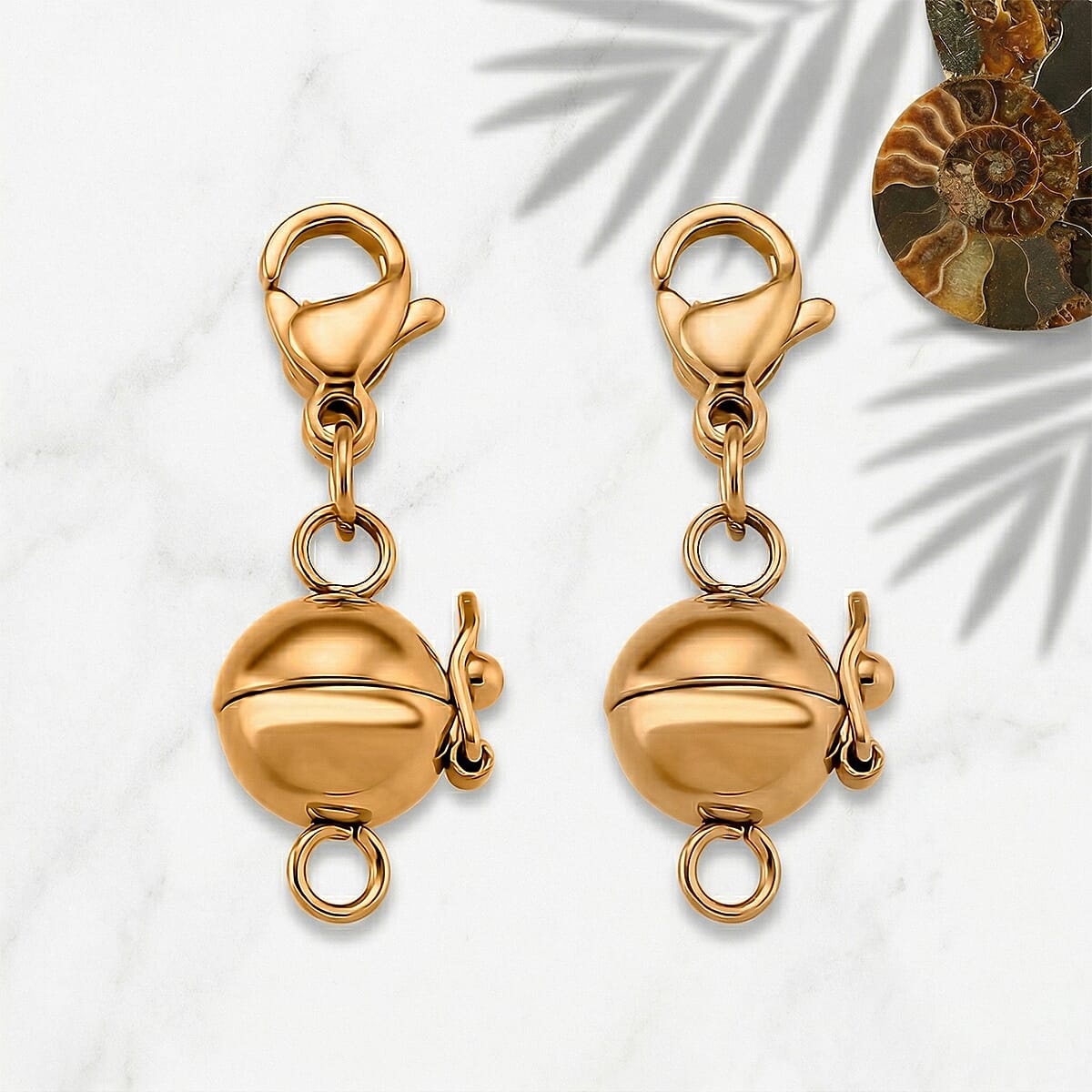 Magnetic Lock Pure White Stainless Steel image number 1