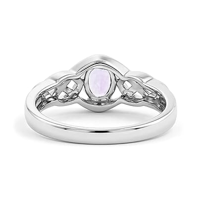 Amethyst 2.70 ctw Earrings, Ring (Size 5.0) and Bracelet (7.50-8.50In) in Sterling Silver