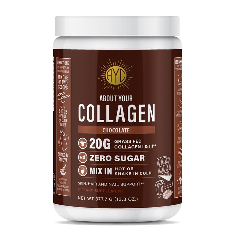 About Your Collagen Grass Fed Collagen I & II Dietary Supplement with Electric Frother (26.65oz) 60 serv-Hot Chocolate