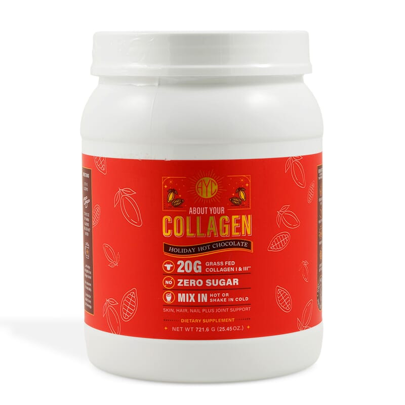 About Your Collagen Grass Fed Collagen I & II Dietary Supplement with Electric Frother (26.65oz) 60 serv-Hot Chocolate