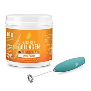Electric Frother, ABOUT YOUR COLLAGEN PEPTIDE ENERGY Supplement 40 sv with electric frother- Mango Passion
