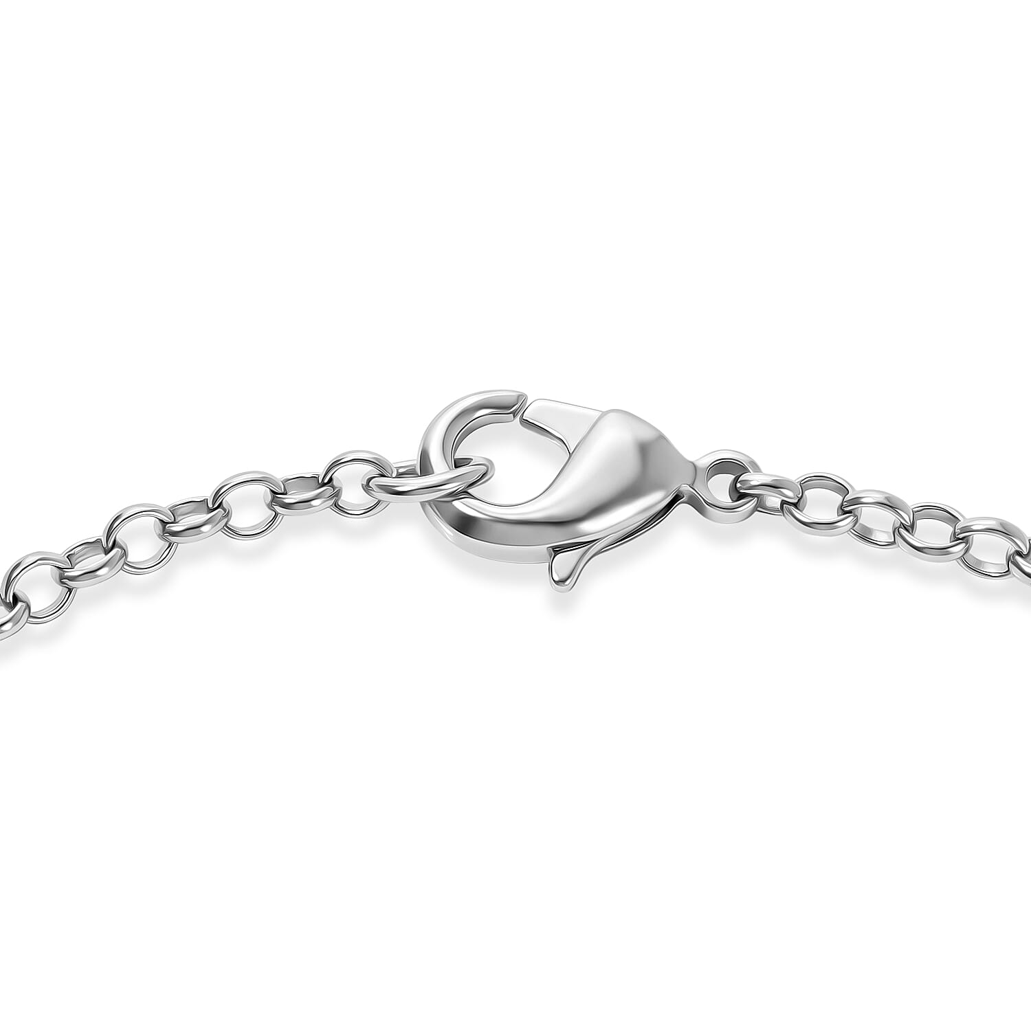 EverTrue Connemara Marble and White Zircon 31.40 ctw Hoop Earrings and Cluster Bracelet in Platinum Bond