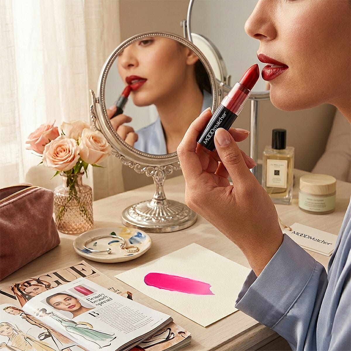 Moodmatcher Color Changing Water-Proof Lipstick (Made in US) Red (BOGO) image number 1