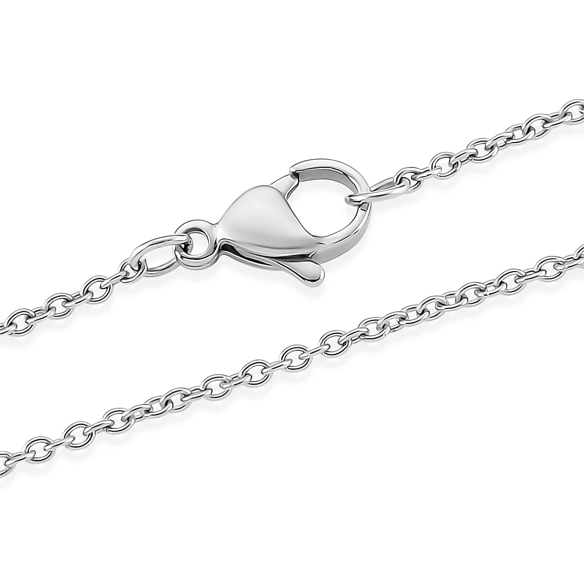 African Amethyst 33.00 ctw Pendant in Silvertone with Stainless Steel Necklace 20 Inches image number 5