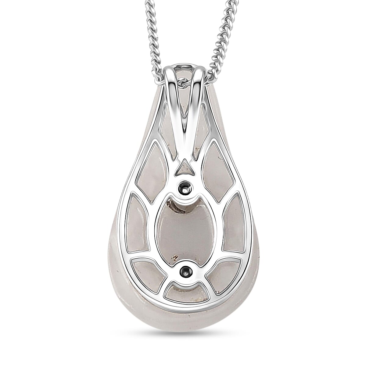 D'Joy Tanzanite and Multi Gemstone 6.00 ctw Pendant Necklace in Rhodium Over Sterling Silver 18 Inches  image number 4