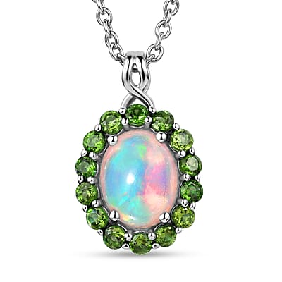 Ethiopian Welo Opal & Chrome Diopside - Product card gallery slide 1 (10176739443001)