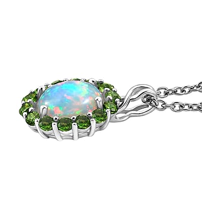 Ethiopian Welo Opal & Chrome Diopside - Product card gallery slide 4 (10176739443001)