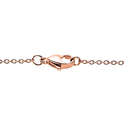 EverTrue African Amethyst 1.65 ctw Royal Clover Pendant in 14K RG Copper with ION Plated RG Stainless Steel Necklace 20 Inches