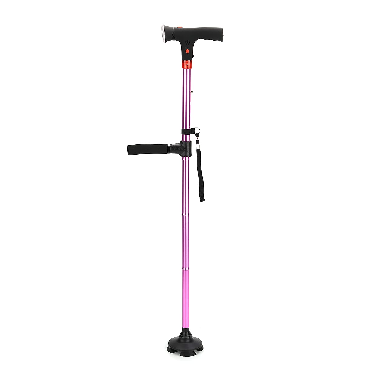 Soulsmart Set of 3 Black, Purple and Red 2 Handles Foldable Smart Easy Up Cane with LED Light image number 4