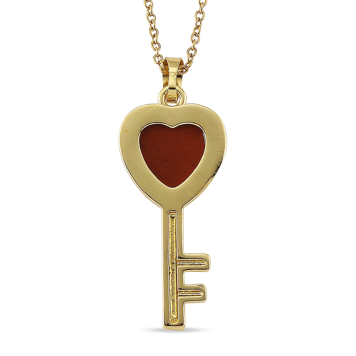 Red Jasper 40.00 ctw Set of 3 Pendant without Chain in Goldtone image number 5