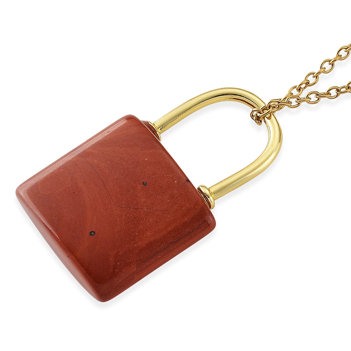 Red Jasper 40.00 ctw Set of 3 Pendant without Chain in Goldtone image number 7