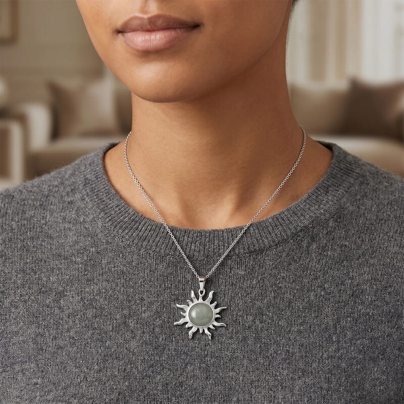 Green Aventurine 15.00 ctw Pendant