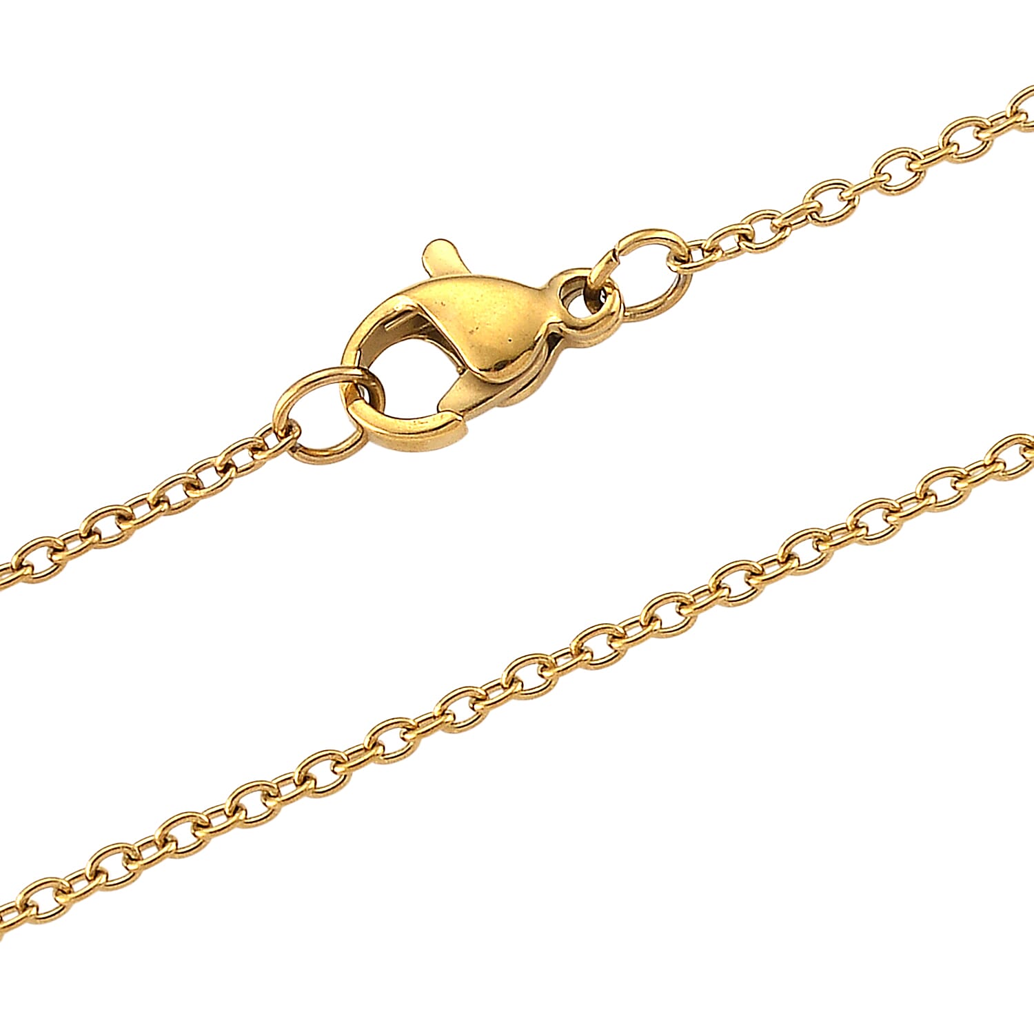 White Quartz and Austrian Crystal 15.00 ctw Pendant in Goldtone with ION Plated YG Stainless Steel Necklace 20 Inches