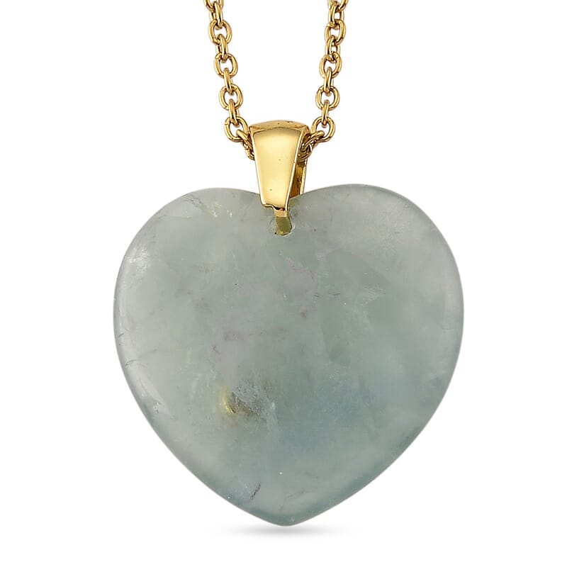 Hebei Peridot and Austrian Crystal 16.00 ctw Pendant in Goldtone with ION Plated YG Stainless Steel Necklace 20 Inches