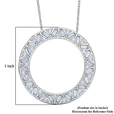 Luxuriant Lab Grown Diamond G-H SI 1.00 ctw Sunburst Halo Pendant Necklace in Rhodium Over Sterling Silver 20 Inches