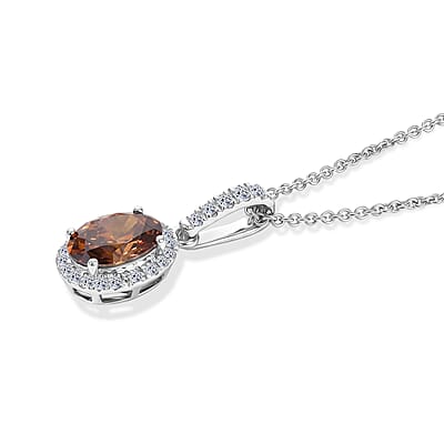 Pendant with Chain (Size 20)  Gold Wt. 3.55 g 1.18 ctw