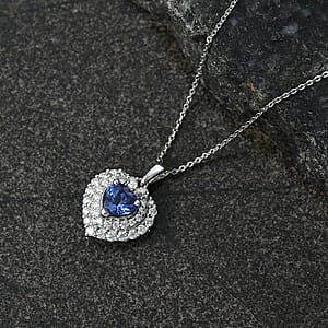 Pendant with Torn Chain 19DC (Size 20) in Rhodium Over Sterling Silver 2.03 ctw