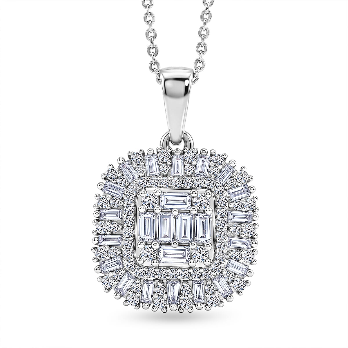 Rhodium Over Sterling Silver