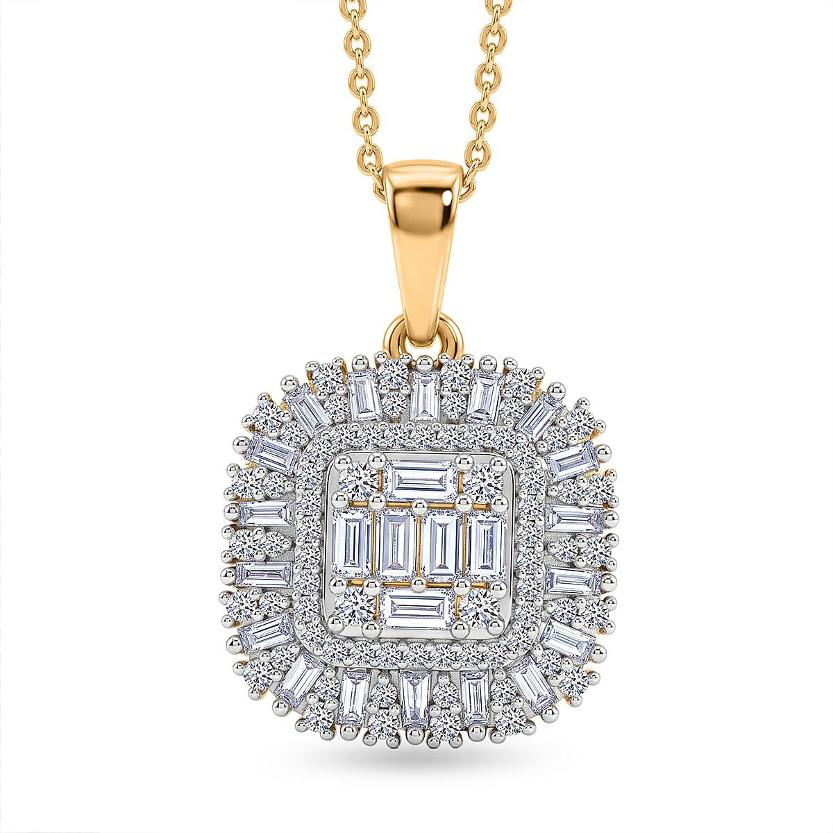 Yellow Gold Over Sterling Silver