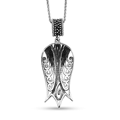 D'Joy Passport to Israel Pendant Necklace in Sterling Silver 20 Inches 4.55 Grams