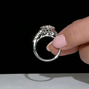 Diamond (SI-G) 3.00 ctw Set of 2 Ring in 14K White Gold (Size 9.0) 8.45 Grams