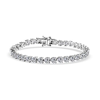 Rhodium Over Sterling Silver / 8 Inches - Product card gallery slide 3 (10184698954041)