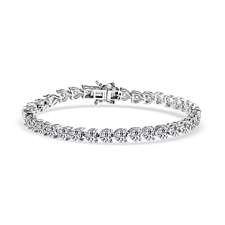 Rhodium Over Sterling Silver / 8 Inches - Product card gallery slide 3 (10184698954041)